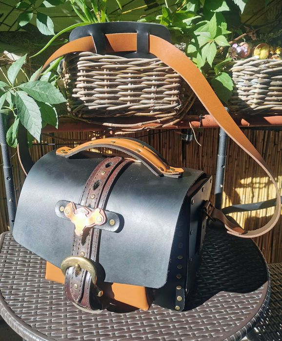 Geanta piele de bizon unicat  - Zewe Leathercraft