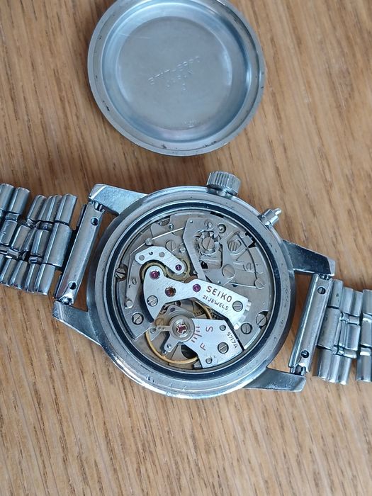 Ceas vechi de colecție, Seiko crono cal 5717 A, an 1965, cronograf.