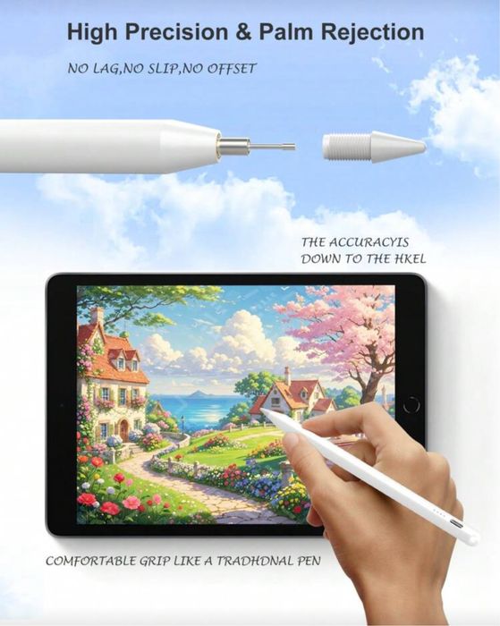 Stylus Pencil compatibil cu Ipad(sau Universal) functie palm rejection