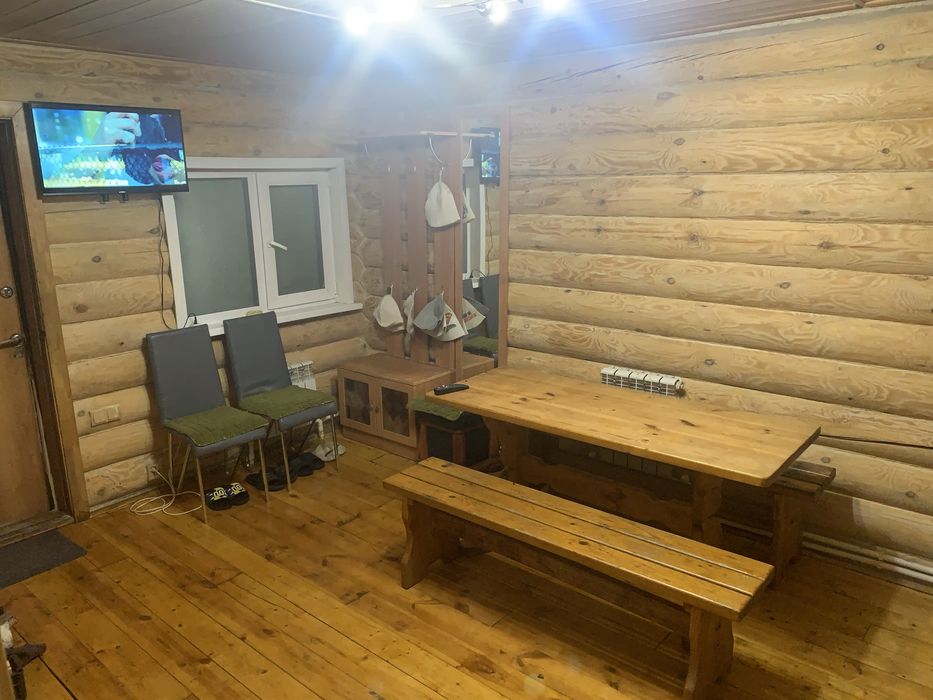 Баня на дровах из сруба