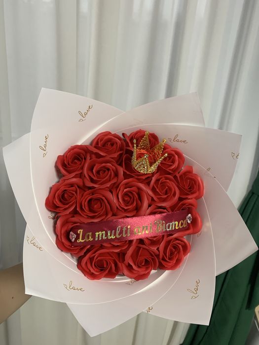 Buchet trandafiri din sapun