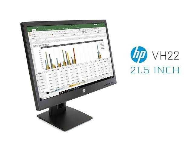 HP VH22 21.5" Full HD монитор VGA DVI DisplayPort хорошее состояние