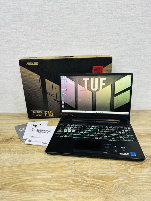 ASUS TUF Core i5-11Gen+RTX3050 Фулл вариант, Топ игровой ноутбук