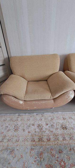 Диван угловой, софа и кресло