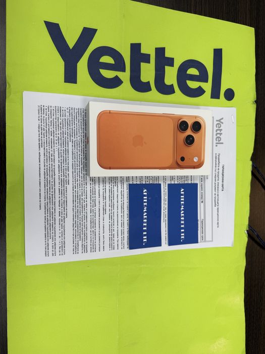 ЗАПЕЧАТАН 256GB iPhone 17 Pro Yettel Гаранция до 2029 г. Orange