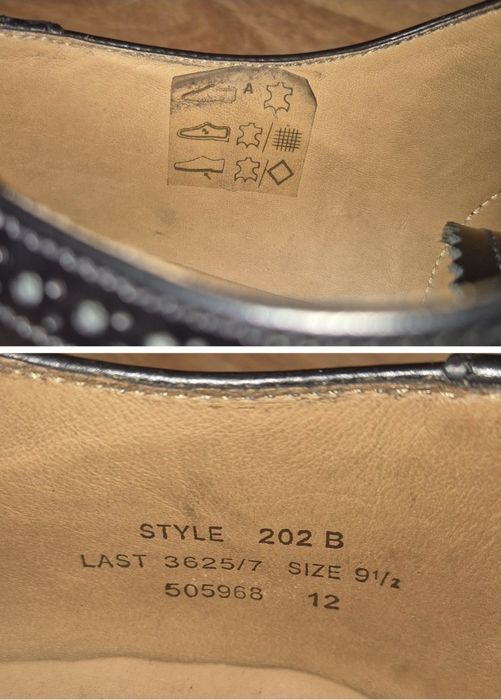 Pantofi de Lux Loake, Model 202B, Linia L1, Handmade Goodyear Welted, 43.5