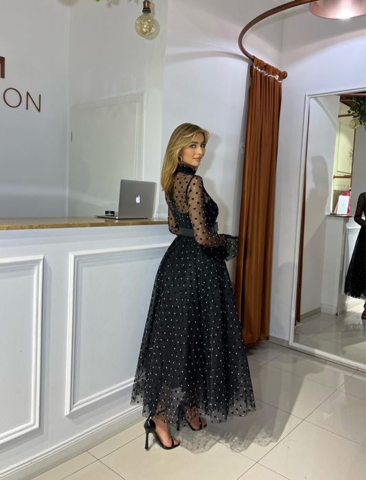 Rochie midi cu inimioare