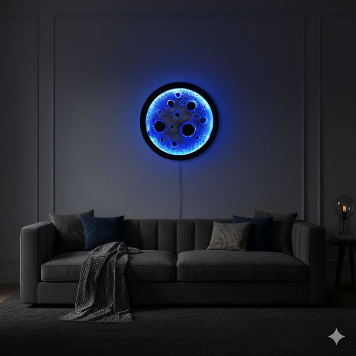 Dekorativ Moonlight devor chirog‘i 70 sm –  zamonaviy interyer uchun