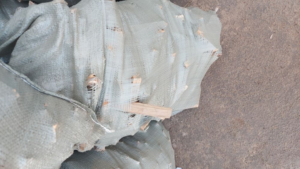 Дрова мешками берёза