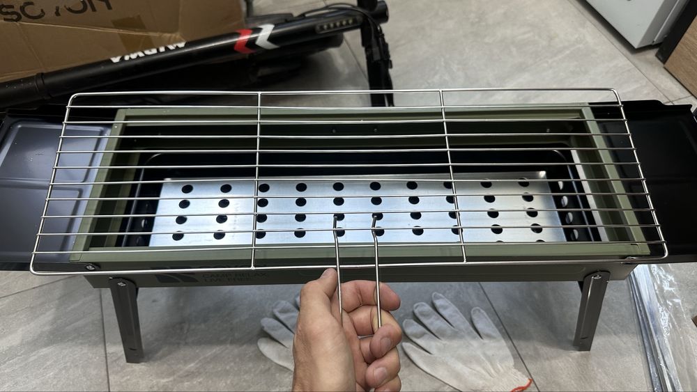 Мощный складной мангал 60 см