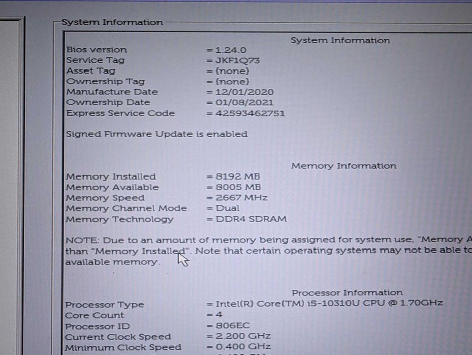 Dell Latitude 7310 13" Full HD, Core i5-10310U, 8GB RAM, 250GB SSD