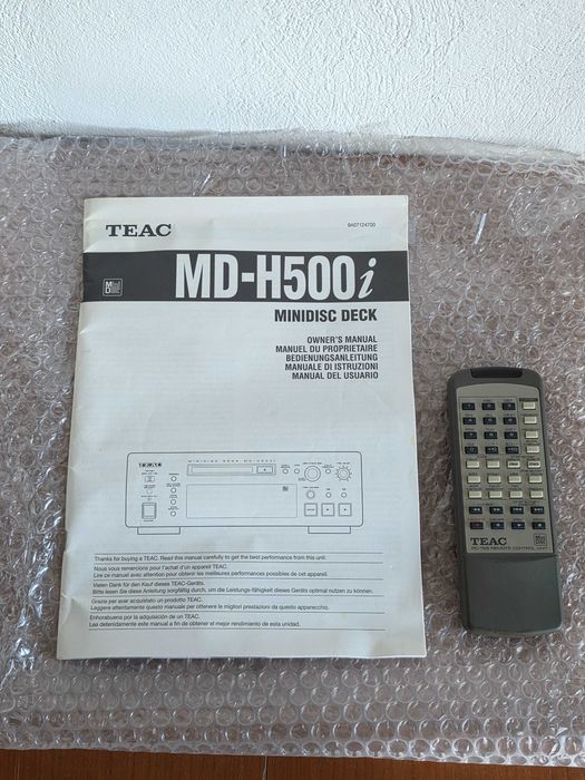 Superb! TEAC MD-H500i MiniDisc Recorder, telecomandă, impecabil ca nou