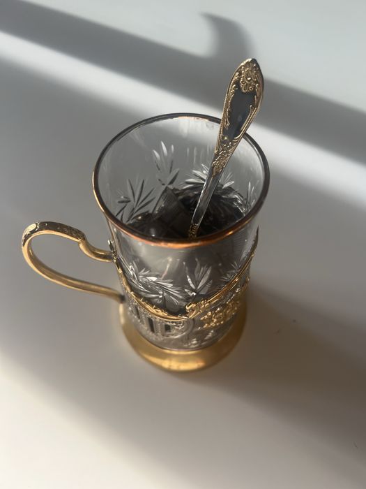 Подстаканник позолоченный