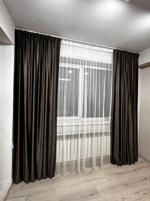 Новые готовые бархатные шторы и тюли