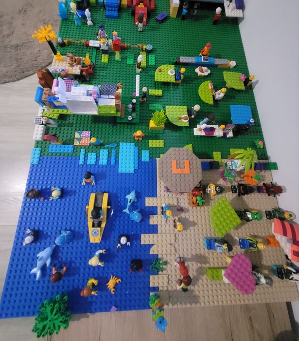 Piese LEGO originale 3.5 kg + 6 plăci