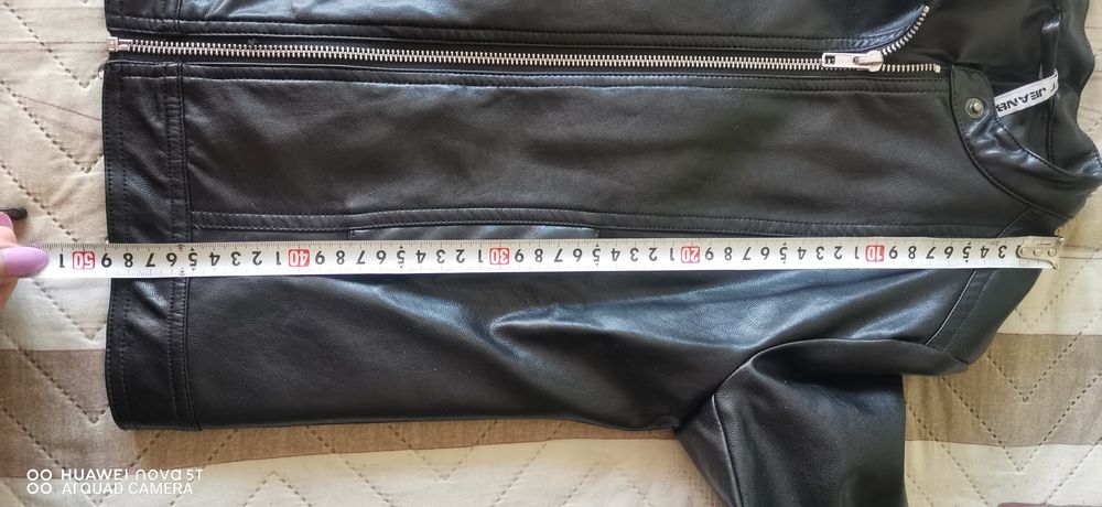 Детско кожено яке черно