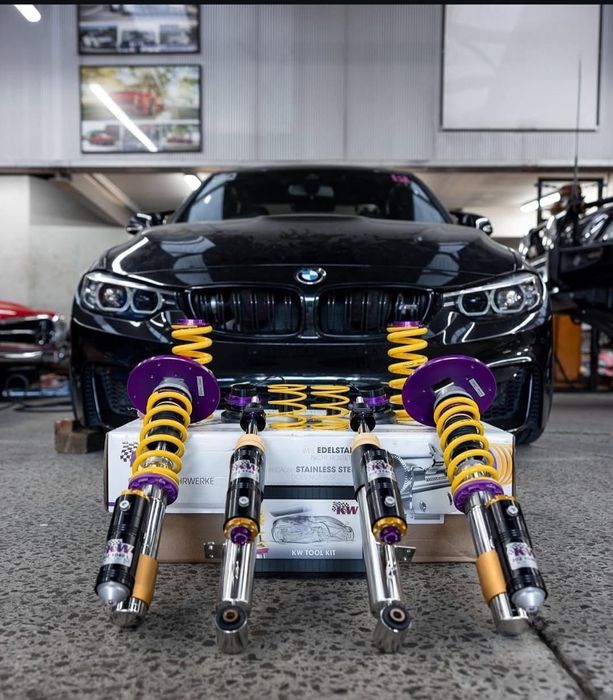 Kit suspensie KW V4 PTR M3 F80, M4 F82 plus set arcuri H&R