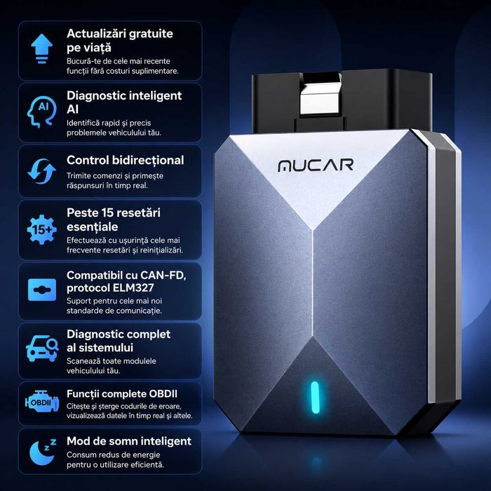 Tester diagnoza auto MUCAR BT200 MAX