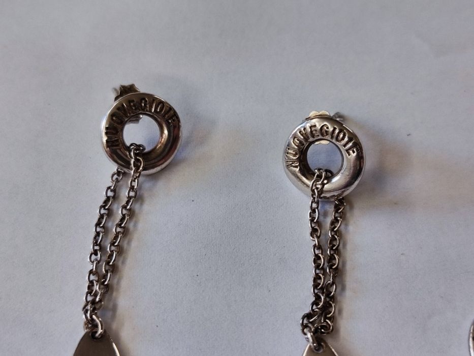 Сребърен комплект гривна с обеци Nuove Gioie