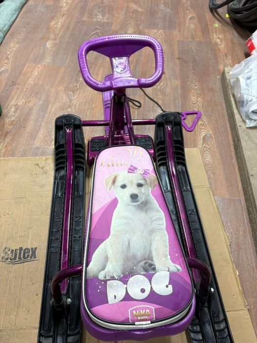 Санки детские с рулём