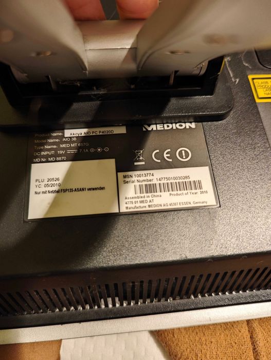All-in-One Medion Akoya P4020D - Fara incarcator