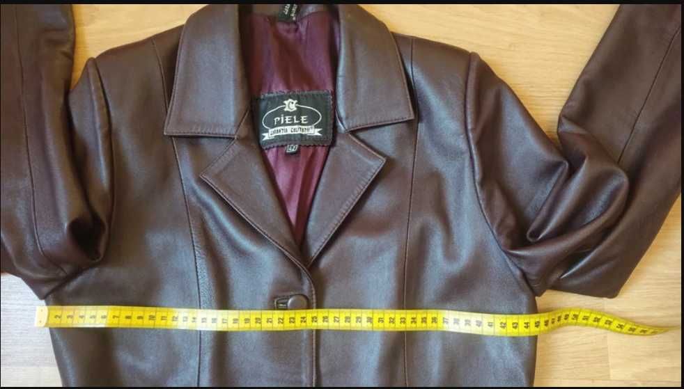 Haină de piele pentru damă, măsura 42
