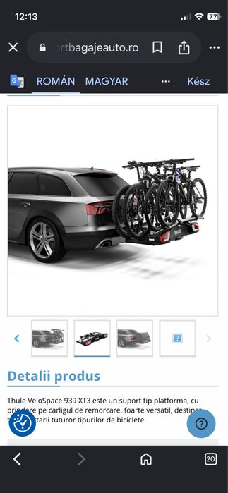 Vand suport biciclete  Velo Space XT3 939