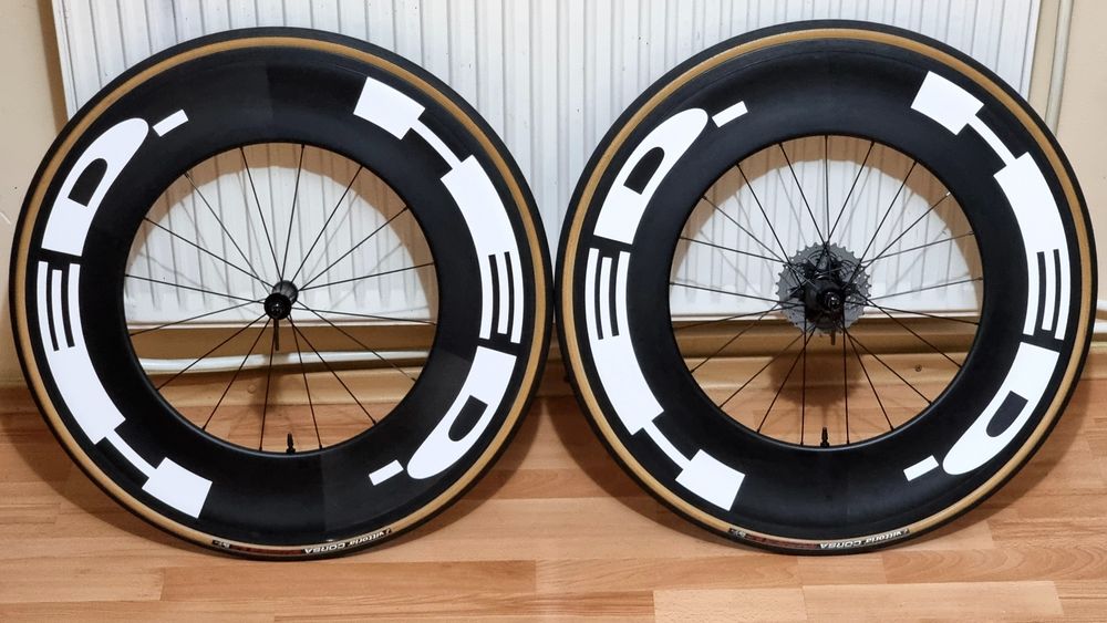 Roți cursieră carbon 120 mm clincher rim
