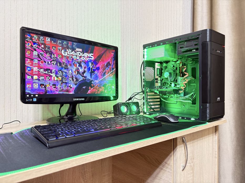 Игровой компьютер Core i3-Gen/8GB/HDD/GT 710-1GB + 19 дюймовый монитор