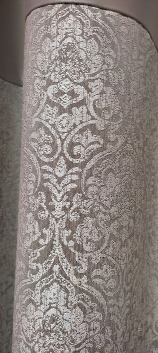 Два броя уникални завеси от качествен блекаут декориран с жакард