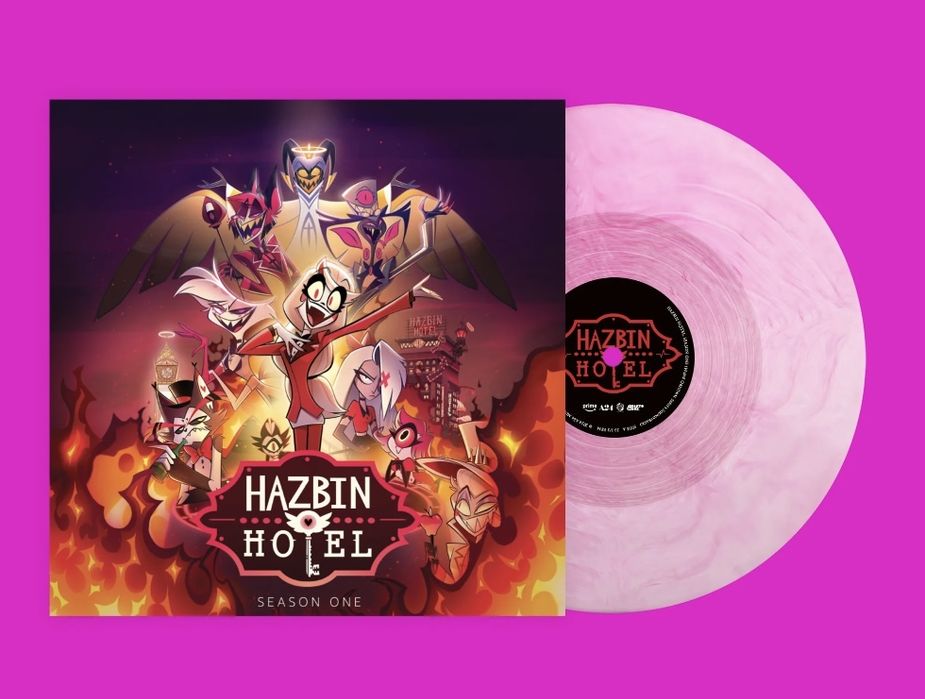 Hazbin Hotel Sezonul 1 Disc de Vinil Exclusiv,Culoare Roz(PRECOMANDA)