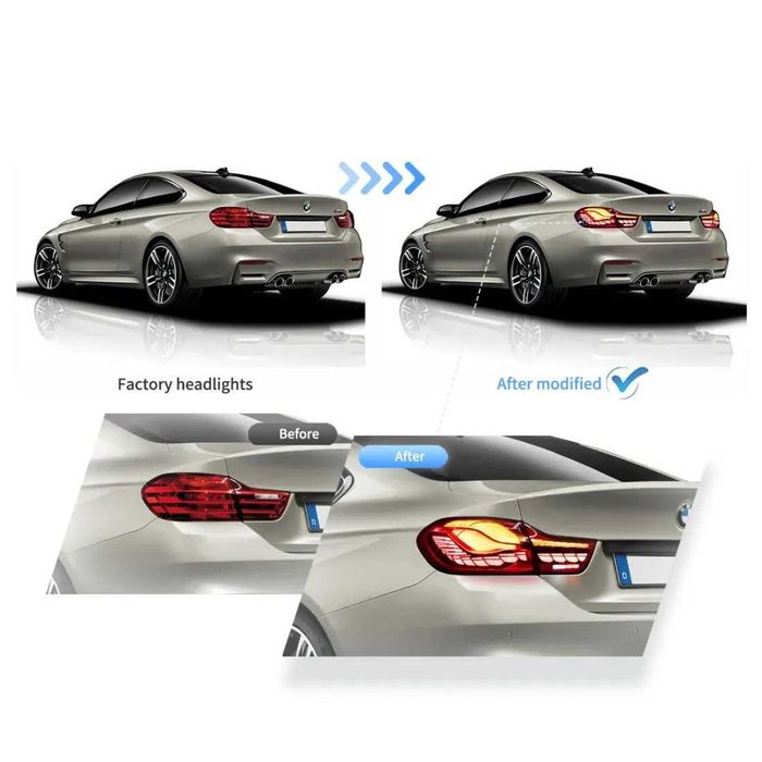 LED GTS Стопове с Динамичен Мигач за BMW F32 F36 F82 F83 (2014–2020)