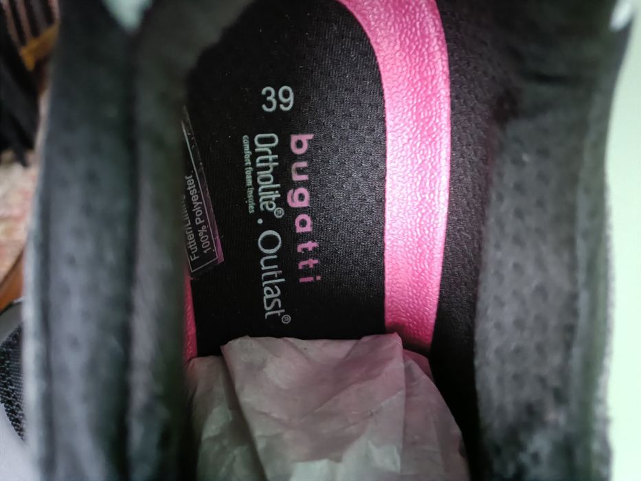 Adidași sport exterior Bugatti femei, noi, gri negru, 39, elastic lace