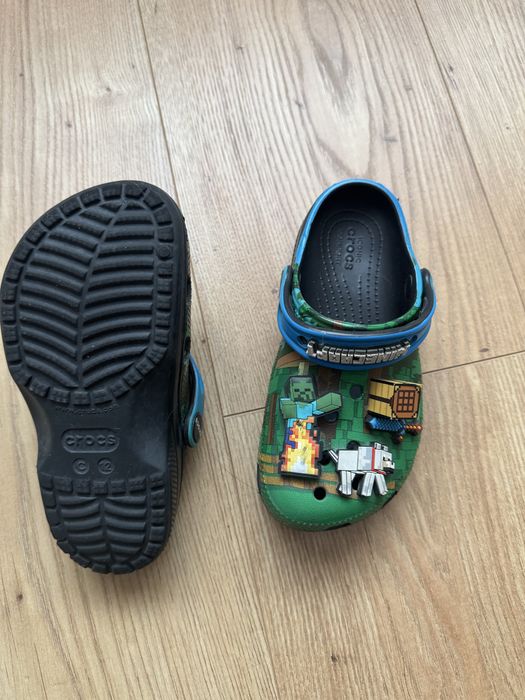 Чехли детски Crocs Minecraft оригинални запазени размер 29-30
