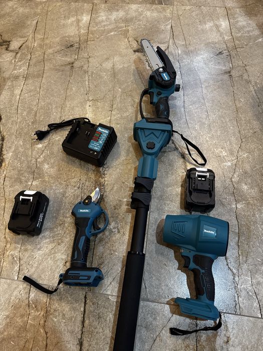 Акумулаторен Комплект Makita 4в1 мини Резачка Духалка Ножица 18V И 36V