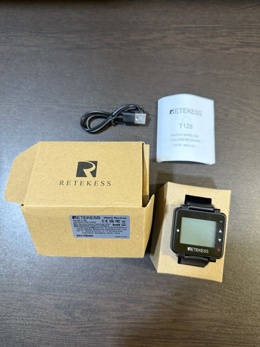 Retekess T128 – безжичен часовник приемник / пейджър за повиквания