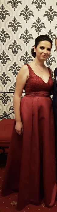 Rochie rosu burgund La Femme