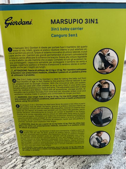 Vand marsupiu copii 3 in 1