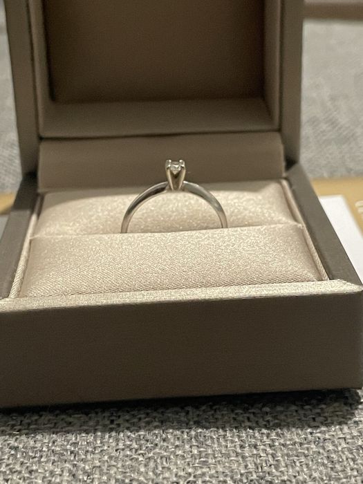 Inel aur alb/ diamant