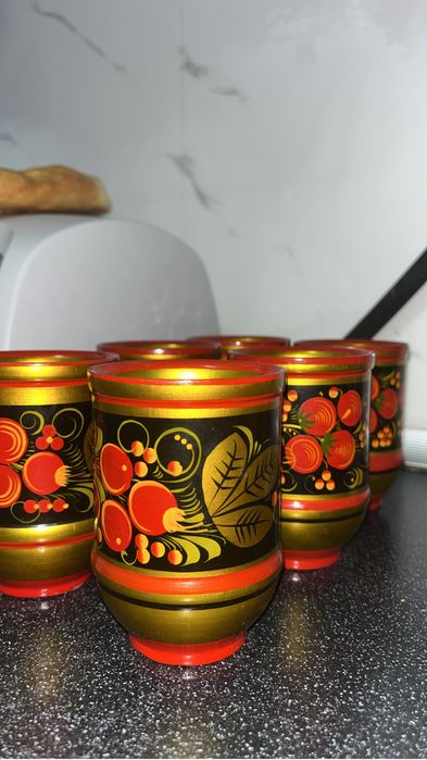 Деревянная посуда/стаканы/бокалы. Раритет