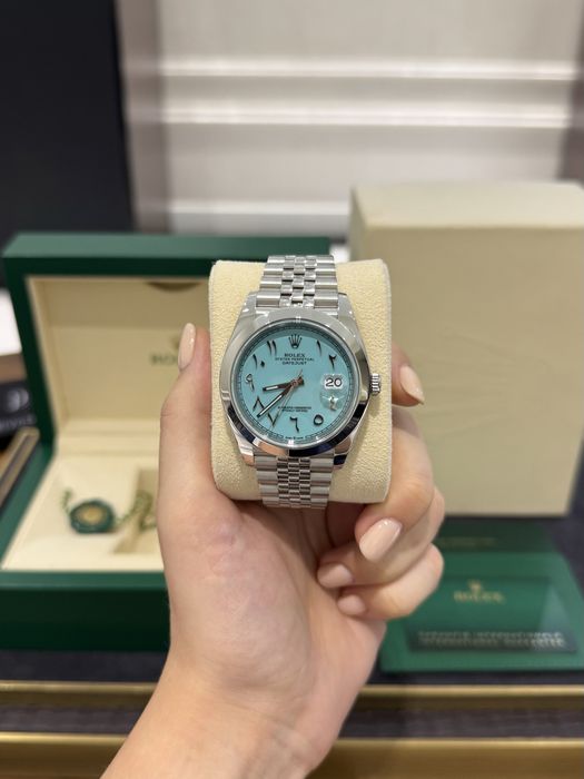 Rolex Datejust 41mm Steel Tiffany Arabic Dial Custom 126300