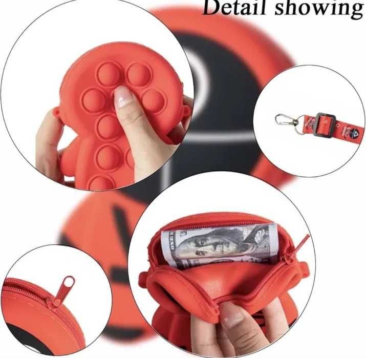 Играчка Pop it чанта Squid Game, Игра на Калмари