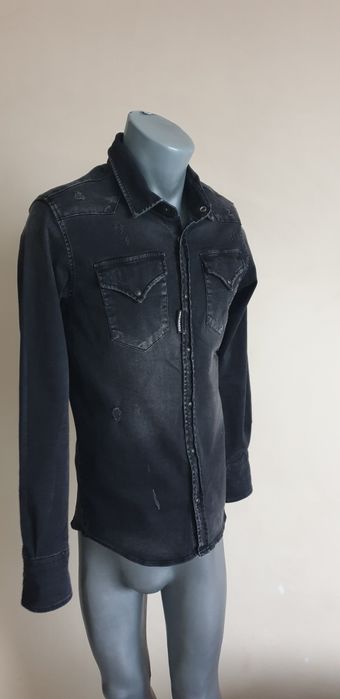 DSQUARED2 Slim Fit Stretch / Cotton Mens Size S ОРИГИНАЛ!  Мъжка Риза!
