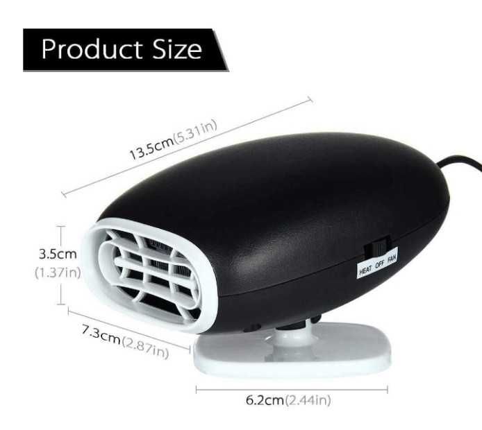 45бр 6€/бр Електрически нагревател за кола 12V 2-в-1 разпродажба едро