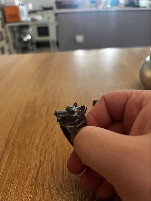 Inel Lup Inel Craniu Inel Raven