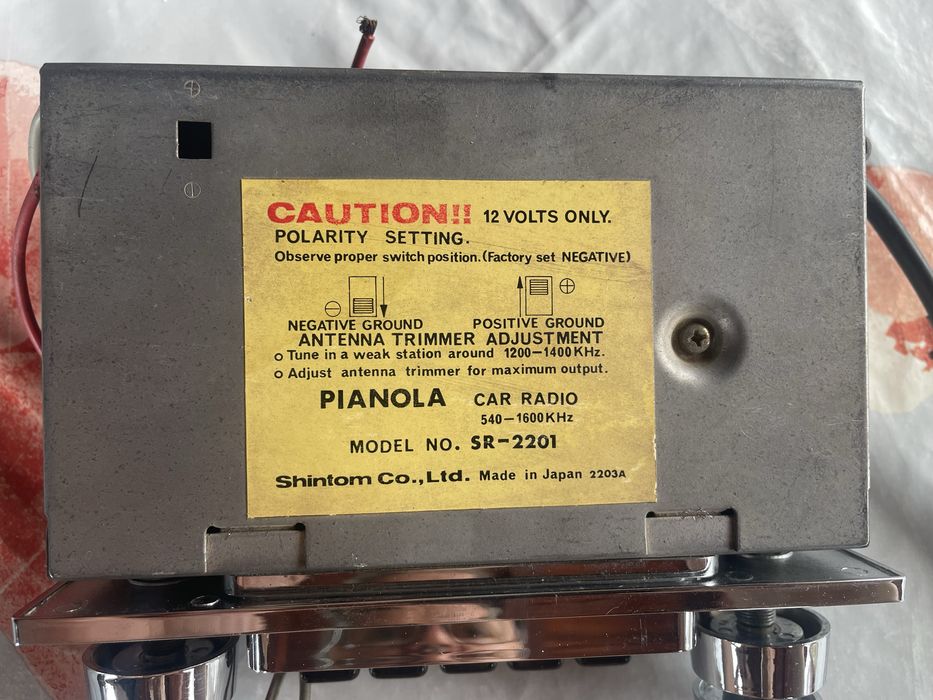 Ретро Toshiba Blaupunkt Pianola Roadstar