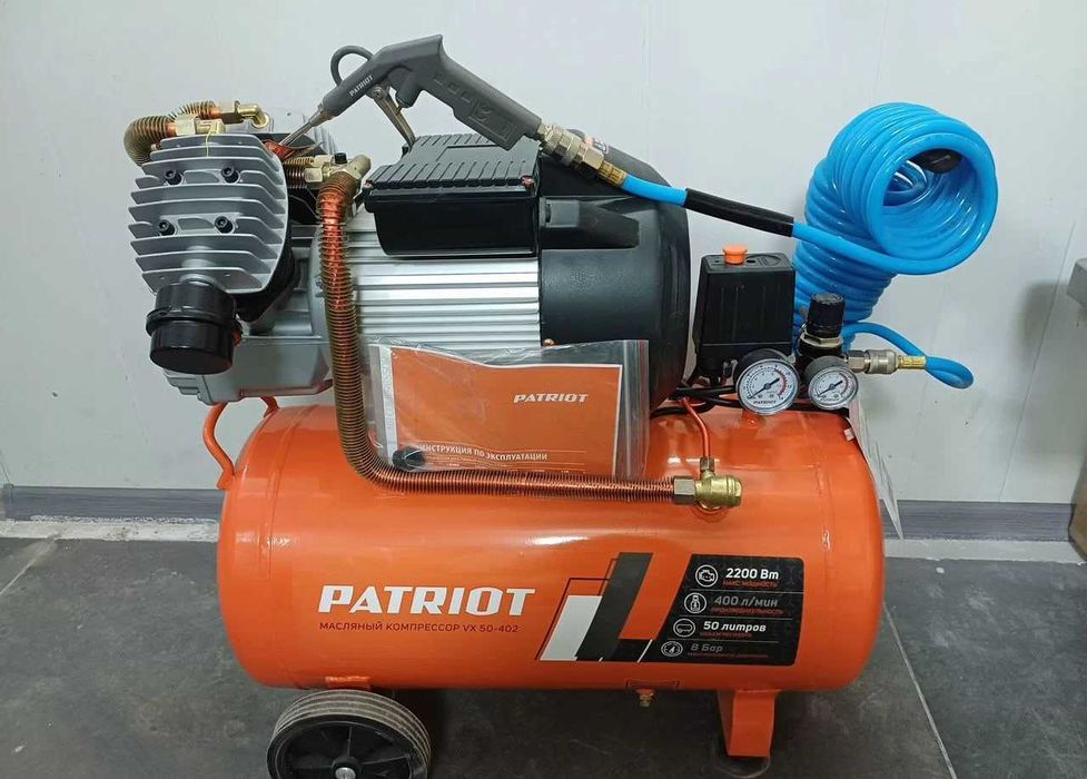 Компрессор поршневой масляный patriot VX 50-402