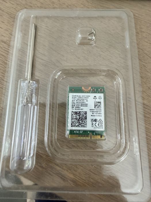 Placa retea WIFI 6E Intel AX211NGW
