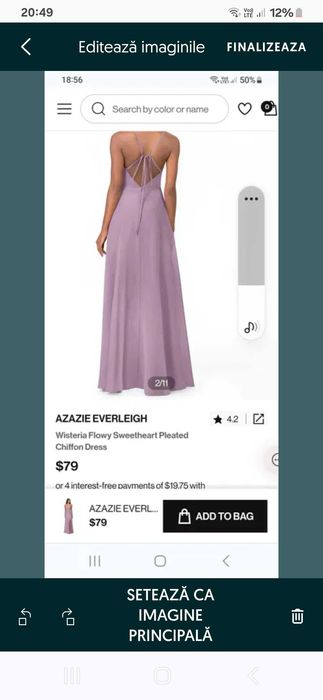 Rochii elegante lavanda XS si S