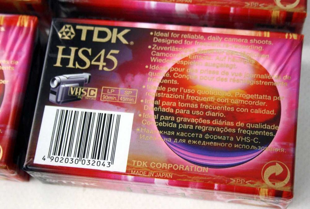 Set 3 mini-casete video TDK HS 45 - Made in Japan - sigilate !